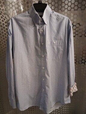Wrangler George Strait Collection Men's Medium Western Shirt.            FF#467
